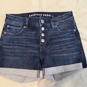 American Eagle Outfitters Women's Dark Wash Jean Shorts